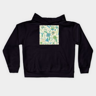 Hand drawn floral pattern Kids Hoodie